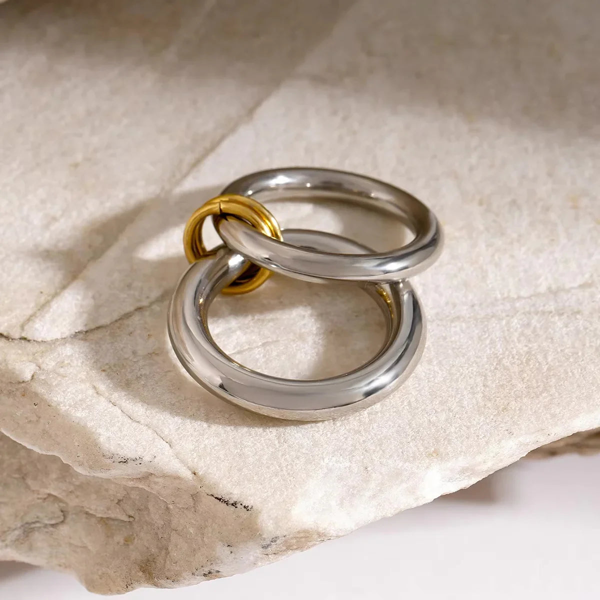 [Echo Fine]Dune Stacked Gold Ring