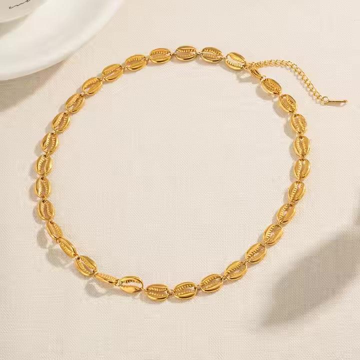 [Echo Fine]Pacifica Gold Seashell Necklace
