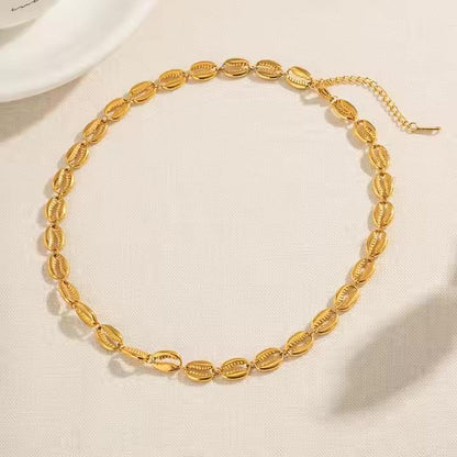 [Echo Fine]Pacifica Gold Seashell Necklace