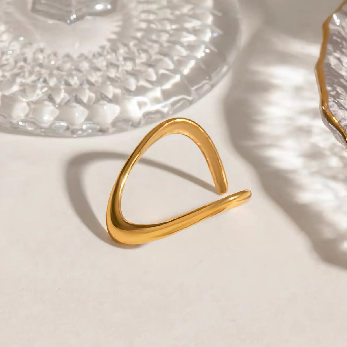 [Echo Fine]Paisley Gold Arc Ring