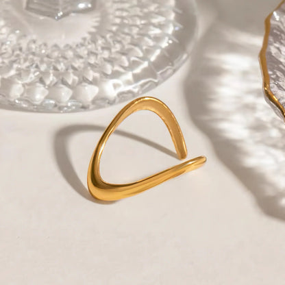 [Echo Fine]Paisley Gold Arc Ring