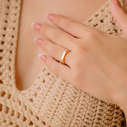 [Echo Fine]Sasha Geometric Gold Ring