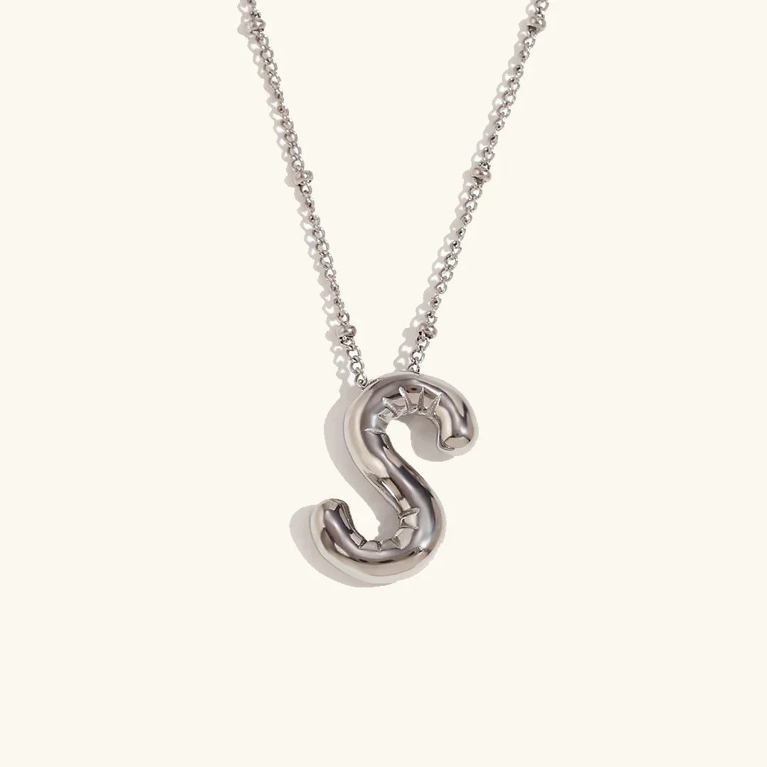 [Echo Fine]Balloon Gold Initial Necklace