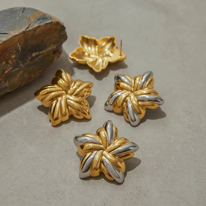 [Echo Fine]Thymes Gold Star Earrings