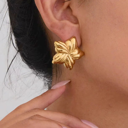 [Echo Fine]Thymes Gold Star Earrings