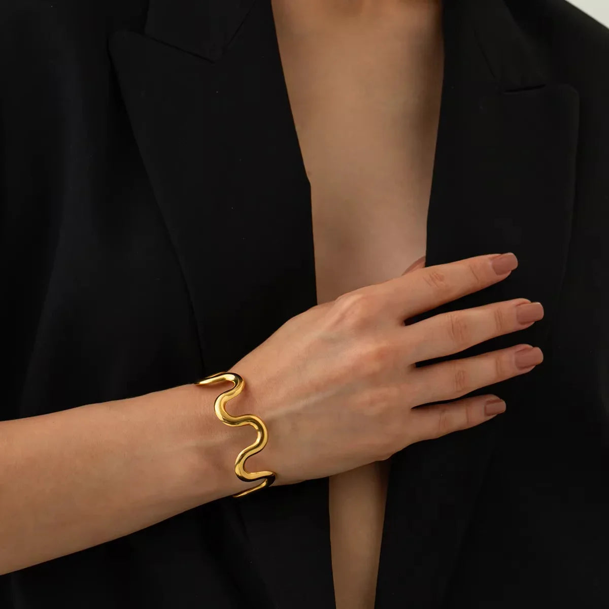 [Echo Fine]Senna Twisted Gold Bangle