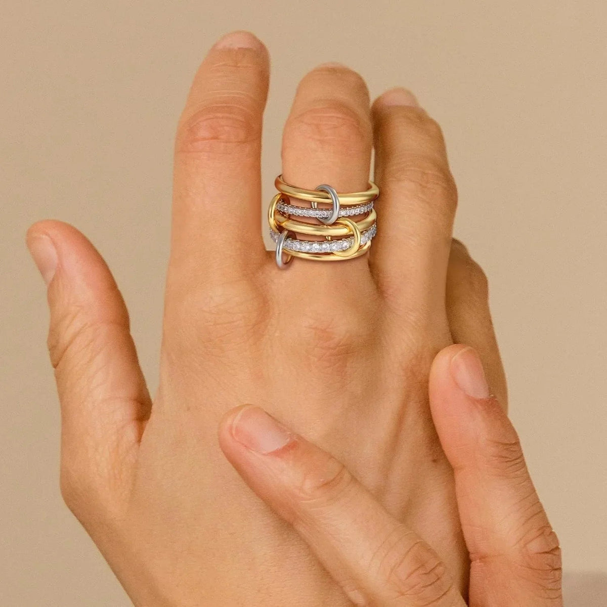 [Echo Fine]Vera Stacked Diamond Ring