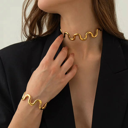 [Echo Fine]Senna Twisted Gold Bangle