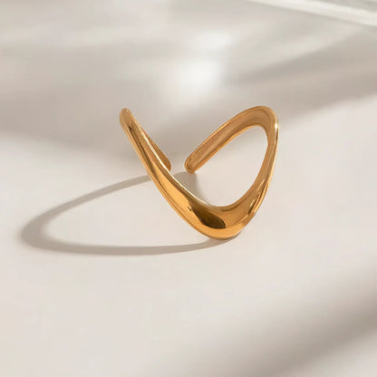 [Echo Fine]Paisley Gold Arc Ring