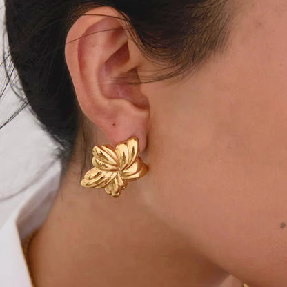 [Echo Fine]Thymes Gold Star Earrings