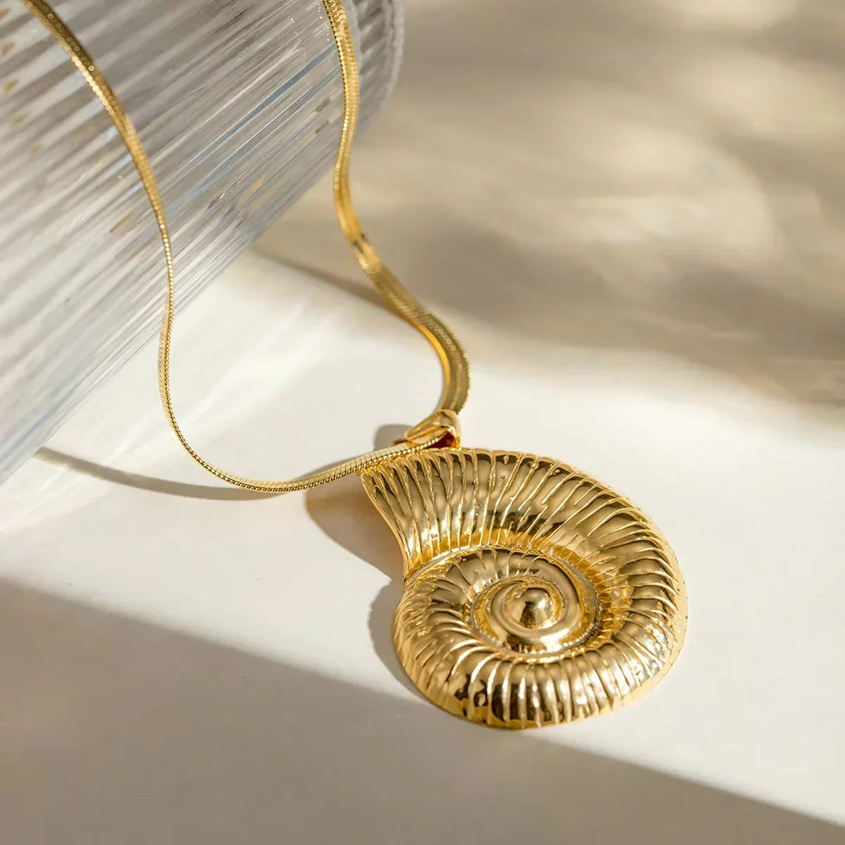 [Echo Fine]Cascadia Nautilus Gold Necklace