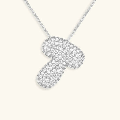 [Echo Fine]Bubble Initial Diamond Necklace