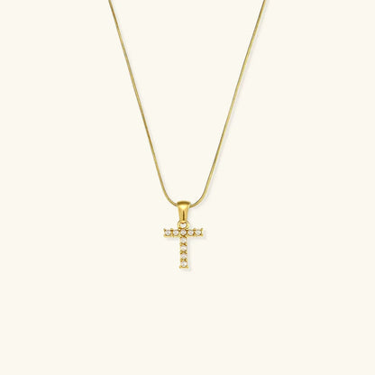 [Echo Fine]Augustine Initial Letter Pearl Necklace