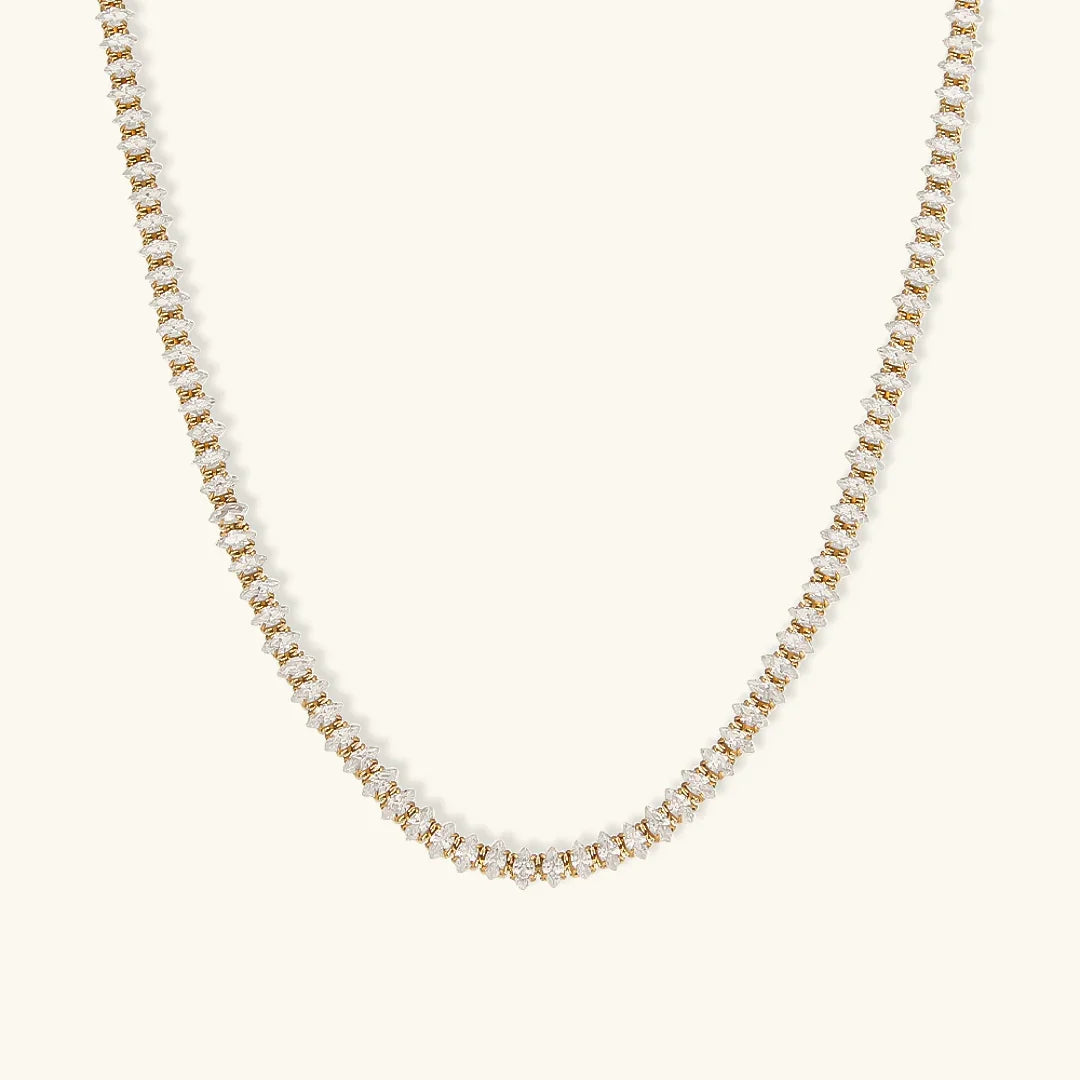 [Echo Fine]Wisteria Diamond Tennis Necklace