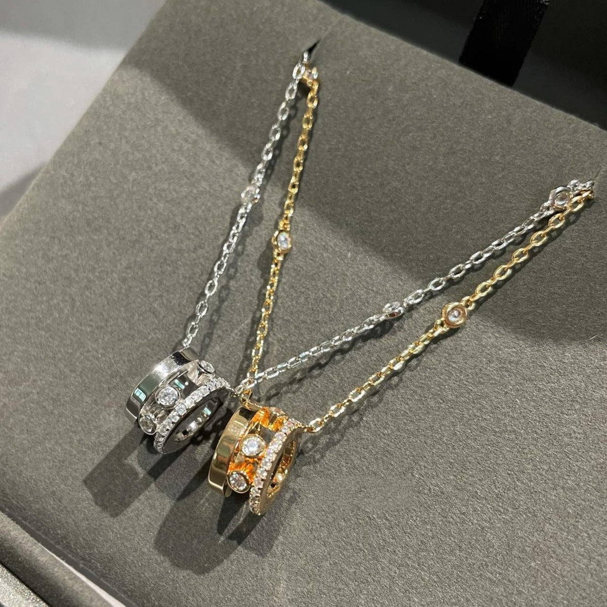 [ECHO]CHAIN MOVE ROMANE PEDAND NECKLACE