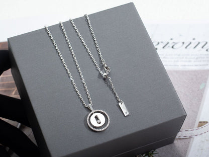 [ECHO]LUCKY MOVE PM NECKLACE SILVER DIAMOND
