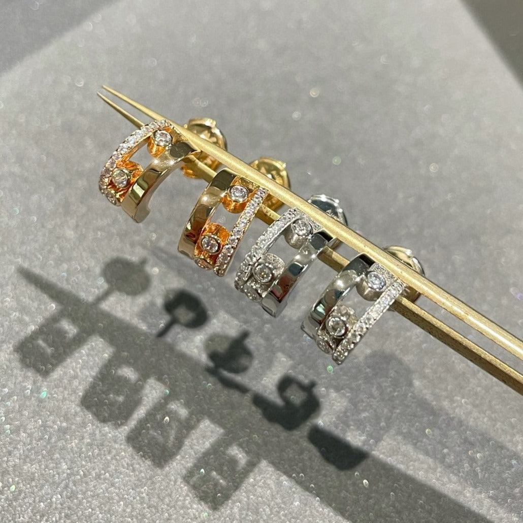 [ECHO]MOVE ROMANE EARRINGS DIAMOND
