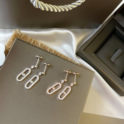 [ECHO]DORMEUSES MOVE UNO DIAMOND EARRINGS
