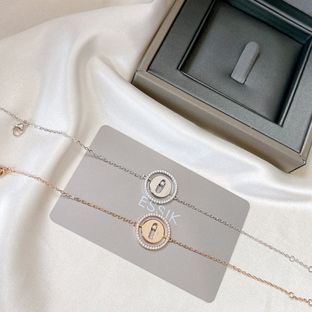 [ECHO]LUCKY MOVE PAVED DIAMOND BRACELET