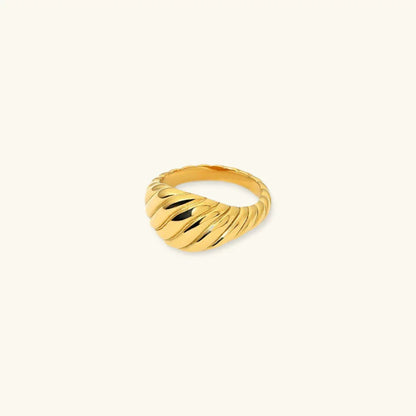 [Echo Fine]Ylenna Gold Croissant Ring
