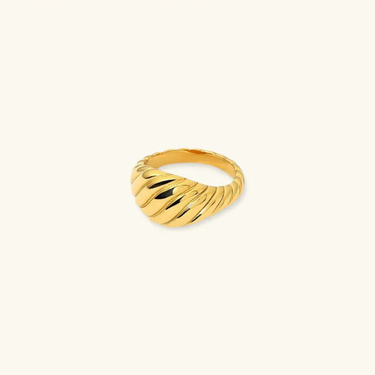 [Echo Fine]Ylenna Gold Croissant Ring