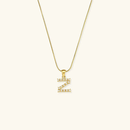 [Echo Fine]Augustine Initial Letter Pearl Necklace