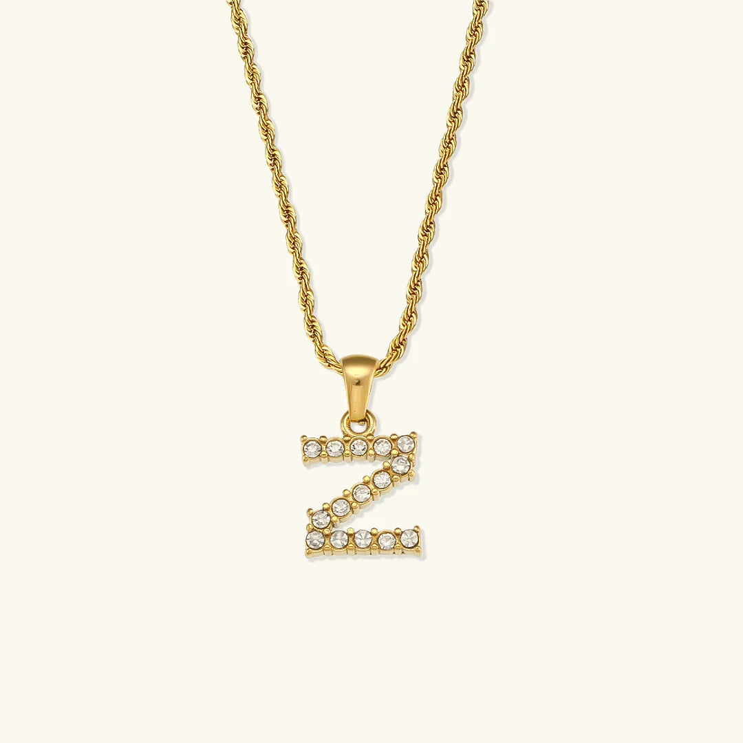 [Echo Fine]Maeve Letter Initial Diamond Necklace