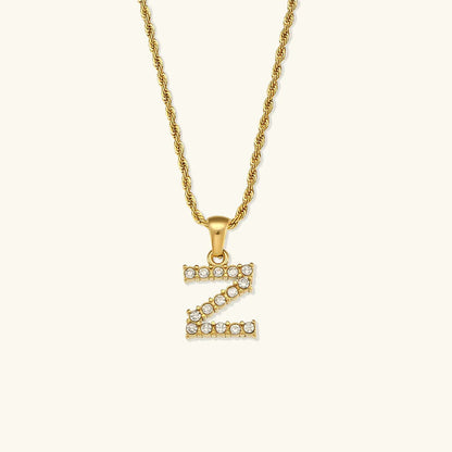 [Echo Fine]Maeve Letter Initial Diamond Necklace