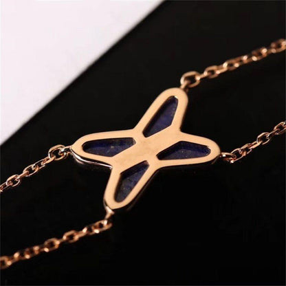 [ECHO ]Hollow Design Four-Leaf Clover Flower Shape Bracelet