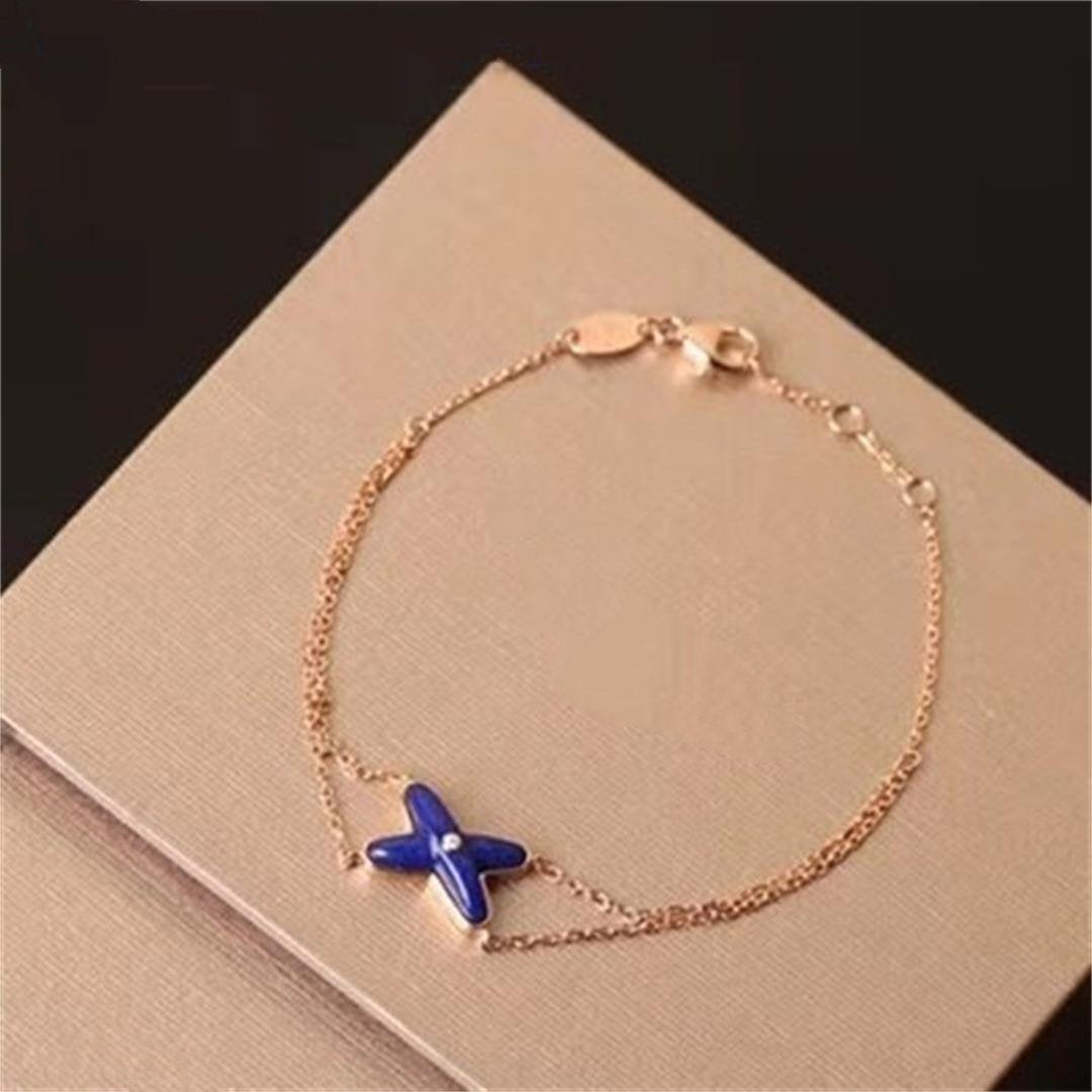 [ECHO ]Hollow Design Four-Leaf Clover Flower Shape Bracelet