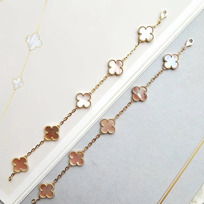 [ECHO ] CLOVER 5 MOTIFS  PINK MOP BRACELET COLLECTION