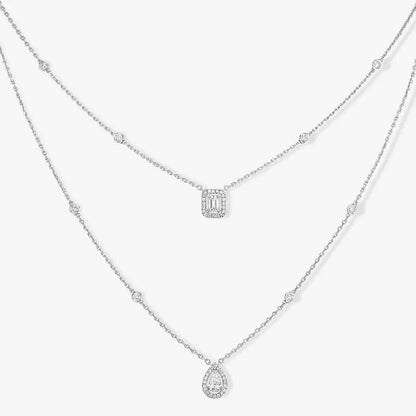 [ECHO]Diamond Necklace My Twin 2 Rows