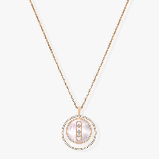 [ECHO]LUCKY MOVE MM NACRE BLANCHE DIAMOND NECKLACE