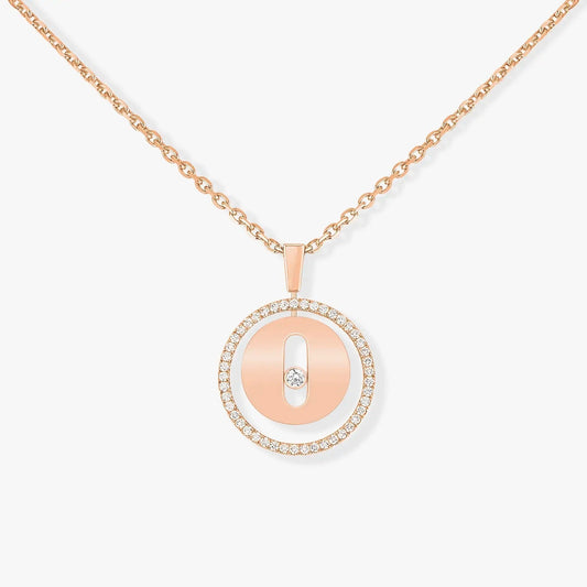 [ECHO]LUCKY MOVE PM NECKLACE PINK GOLD DIAMOND