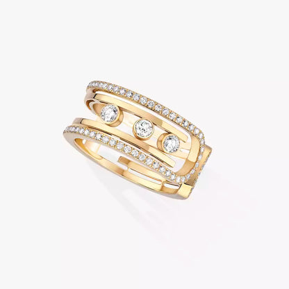 [ECHO]Move 10th Diamond Ring in Gold