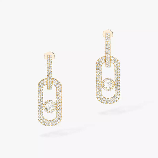[ECHO]So Move XL Pave_-Set Diamond Pendant Earrings