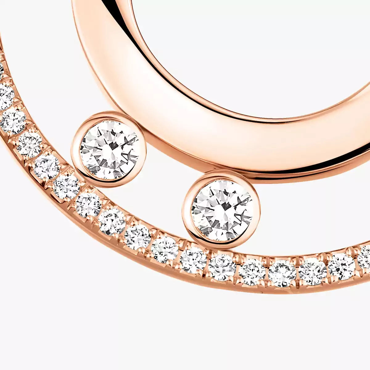 [ECHO]Move Romane Small Diamond Hoop Earrings