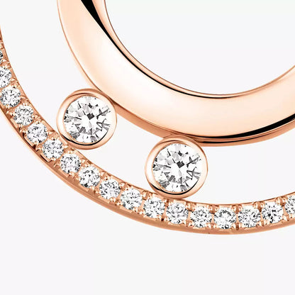 [ECHO]Move Romane Small Diamond Hoop Earrings