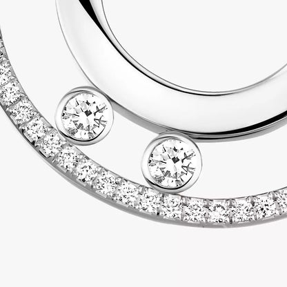 [ECHO]Move Romane Small Diamond Hoop Earrings