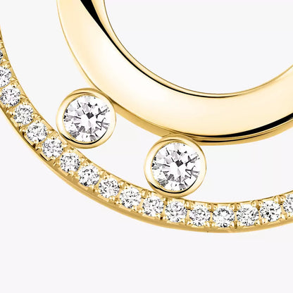 [ECHO]Move Romane Small Diamond Hoop Earrings