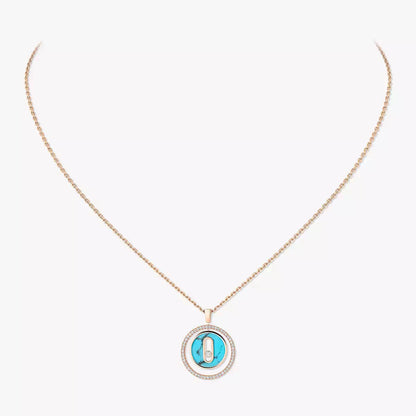 [ECHO]Lucky Move Diamond Necklace in Rose Gold and White Mother-of-Pearl