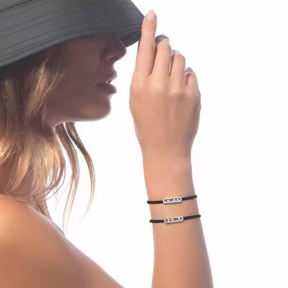 [ECHO]Messika Care(s) pink cord pavé bracelet