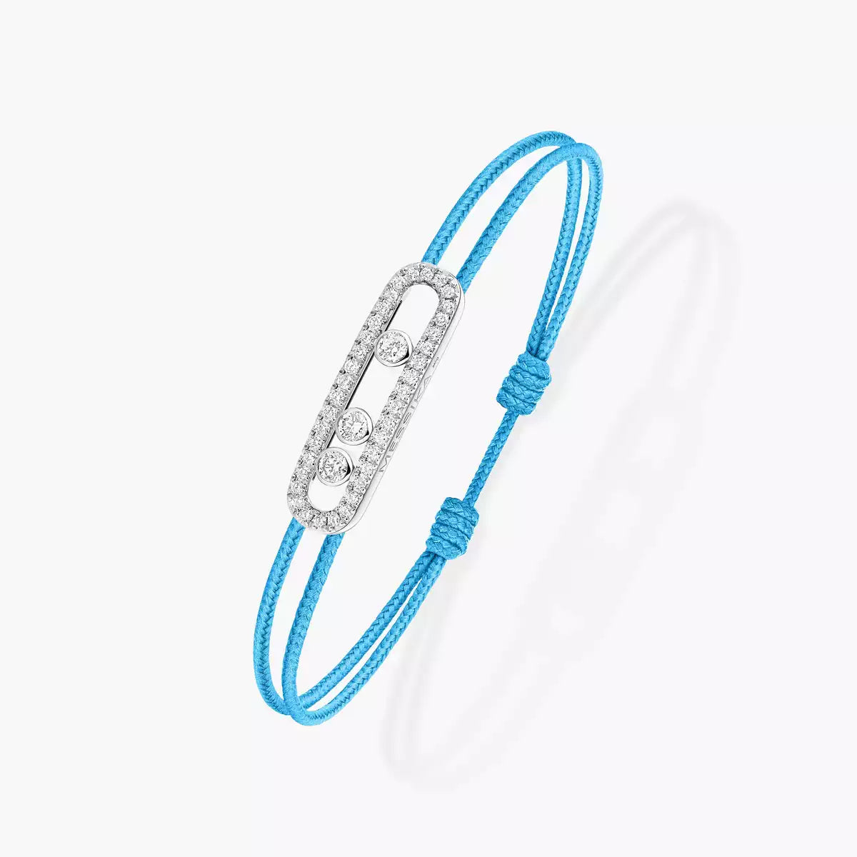 [ECHO]Messika Care(s) pink cord pavé bracelet