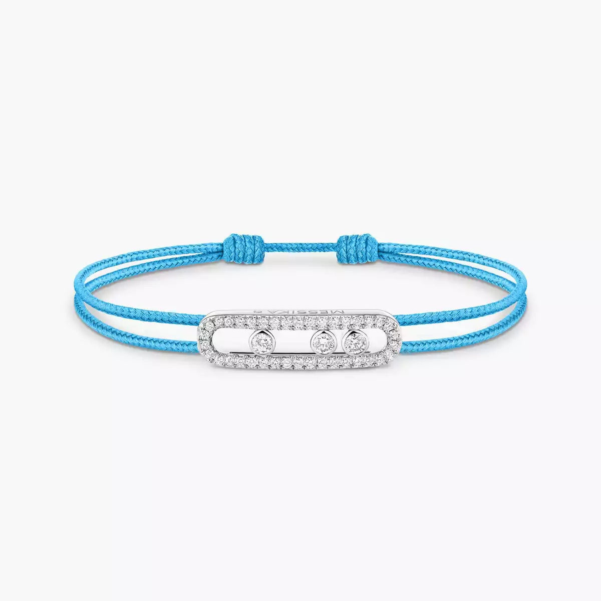 [ECHO]Messika Care(s) pink cord pavé bracelet
