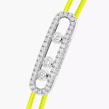 [ECHO]Messika Care(s) pink cord pavé bracelet