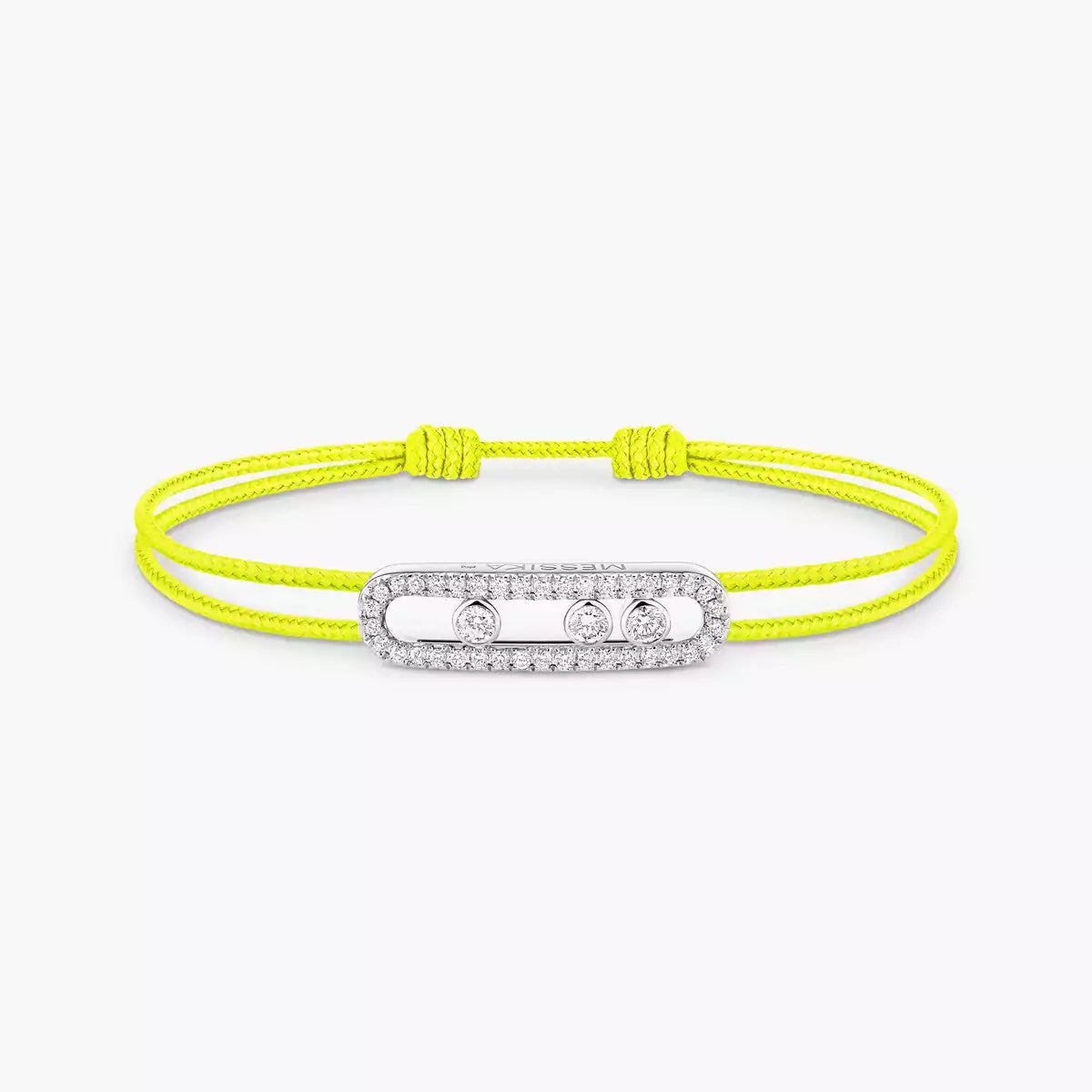 [ECHO]Messika Care(s) pink cord pavé bracelet