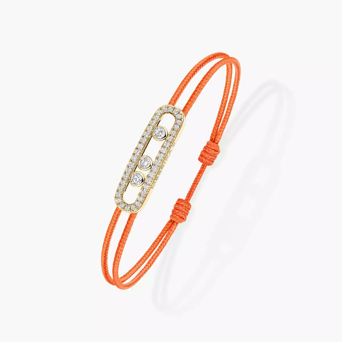 [ECHO]Messika Care(s) pink cord pavé bracelet