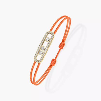 [ECHO]Messika Care(s) pink cord pavé bracelet