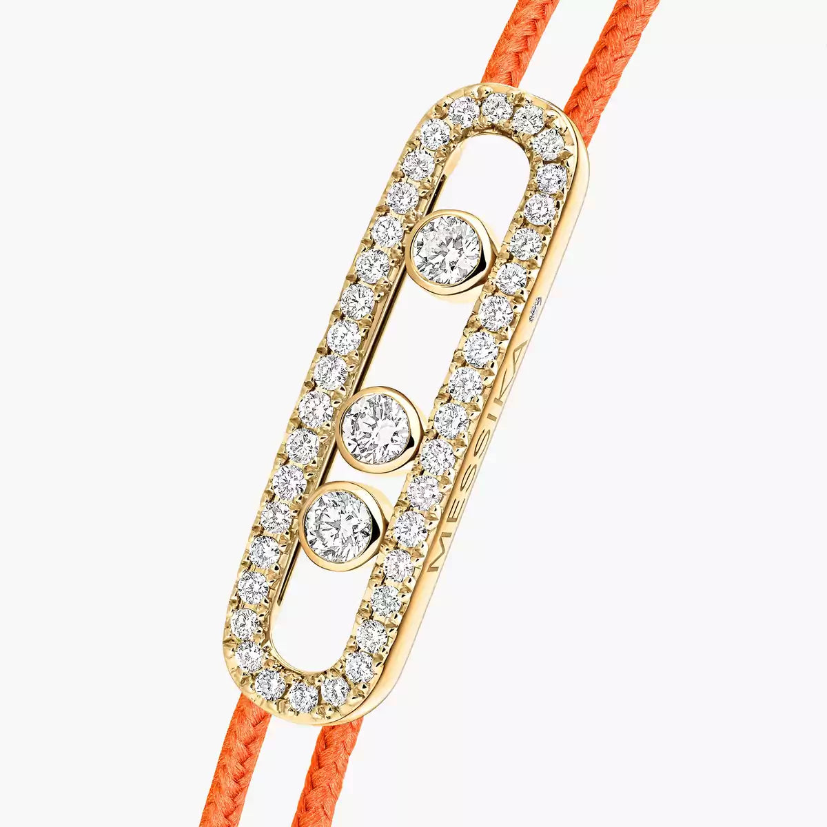 [ECHO]Messika Care(s) pink cord pavé bracelet