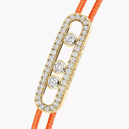 [ECHO]Messika Care(s) pink cord pavé bracelet